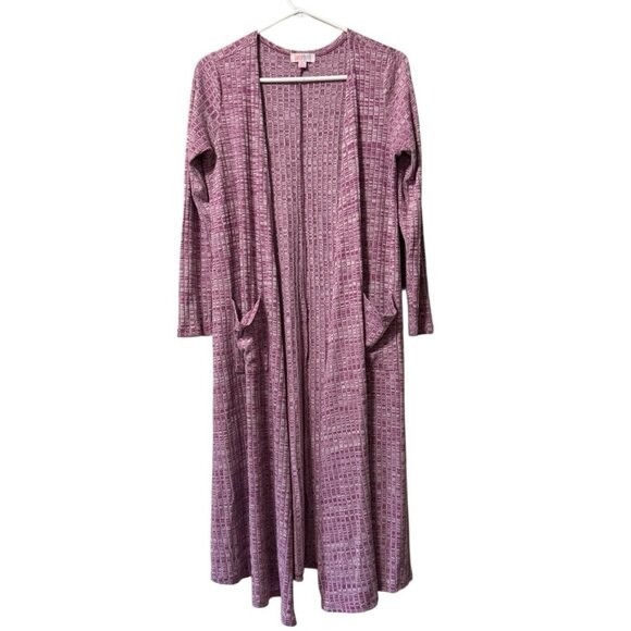 LulaRoe Women Long Sleeve Ribbed Cardigan Sweater Sz Small Open Pockets Stretch - Picture 1 of 11